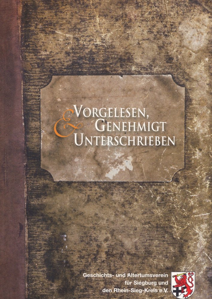 Cover Vorgelesen, Genehmigt & Unterschrieben. 